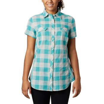 Columbia Cape Alava Short Sleeve, Camisa Azules Para Mujer | 316784-DFA